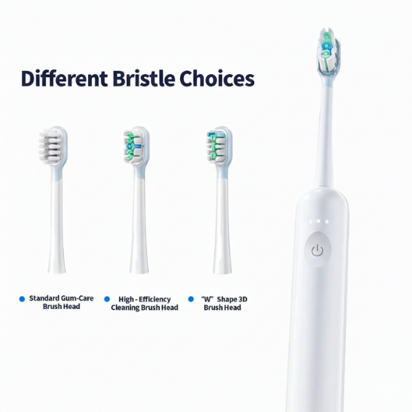 New Vibrosonic Sweep Electric Toothbrush (Soft Bristles, IPX7 Waterproof)