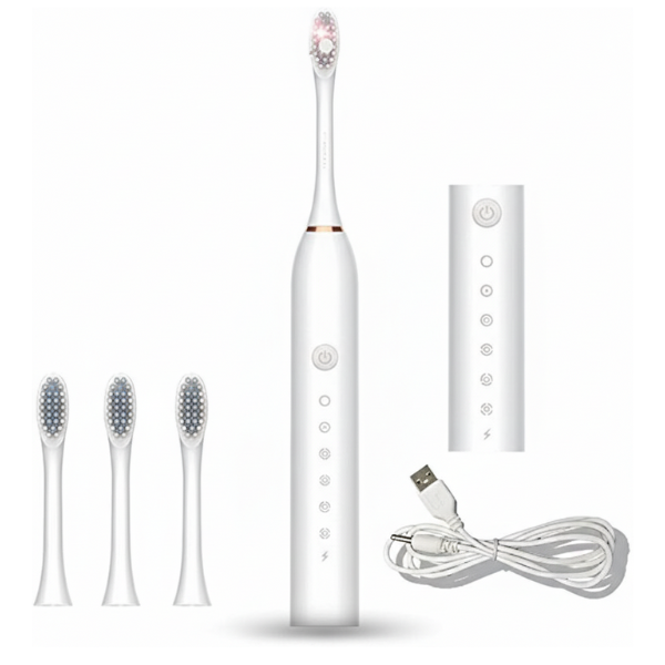 New Vibrosonic Sweep Electric Toothbrush (Soft Bristles, IPX7 Waterproof)